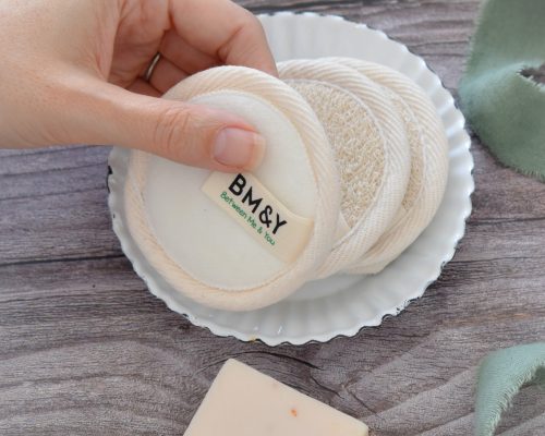 ultra soft white reusable Bamboo Cotton Makeup Remover Pads